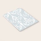Art Nouveau Silver Grey & White Pattern Notebook Gallery Image 3