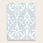 Art Nouveau Silver Grey & White Pattern Notebook Gallery Image 4