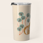 Ginger Tabby And Wildflowers Travel Mug Gallery Image 3