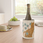 Ginger Tabby And Wildflowers Wine Chiller Gallery Image 4