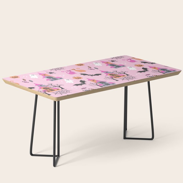 Pink Halloween pastel spooky party Coffee Table Gallery Image 1