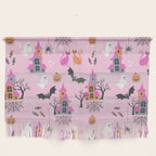 Pink Halloween pastel spooky party Wall Hanging Gallery Image 1