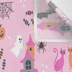 Pink Halloween pastel spooky party Wall Tapestry Gallery Image 3