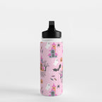 Pink Halloween pastel spooky party Water Bottle Gallery Image 3