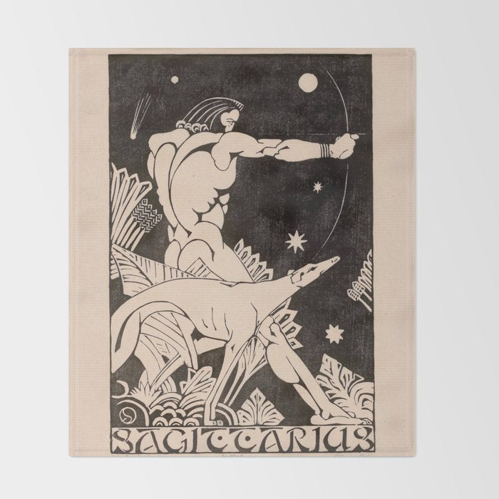 Sagittarius Throw Blanket Gallery Image 2