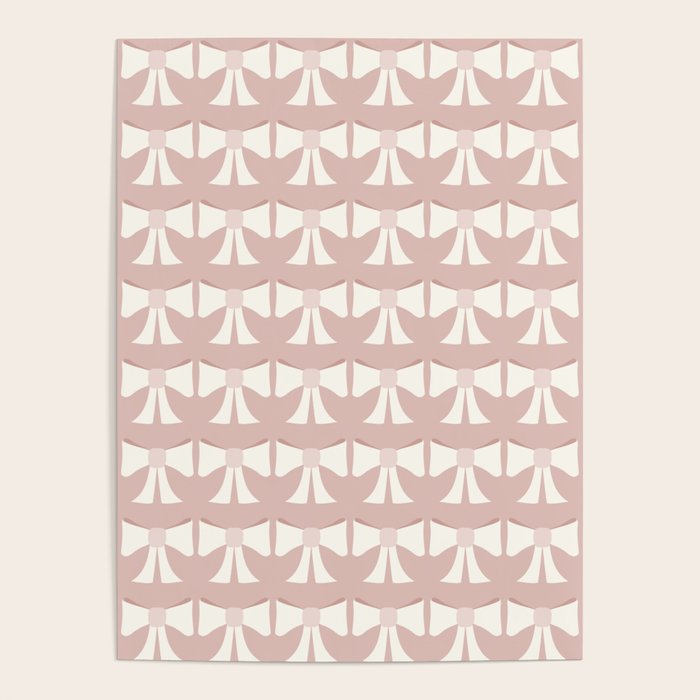 Vintage Bows XV Pink Poster Gallery Image 4