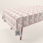 Vintage Bows XV Pink Tablecloth Gallery Image 1