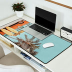 Surf Van II - Vintage Coastal Adventure Print Desk Mat Gallery Image 2