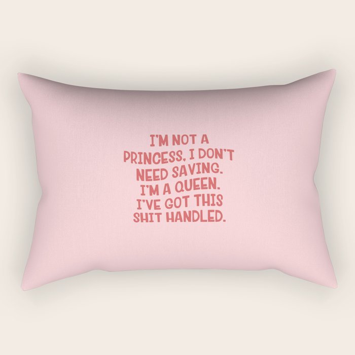 I've Got This Shit Handled, Funny,  Saying Rectangular Pillow Gallery Image 2