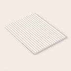 Classic Small Beige Burlap French Mattress Ticking Double Stripes Notebook Gallery Image 3