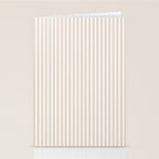 Classic Small Beige Burlap French Mattress Ticking Double Stripes Stationery Card Gallery Image 2