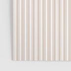 Classic Small Beige Burlap French Mattress Ticking Double Stripes Poster Gallery Image 3