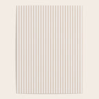 Classic Small Beige Burlap French Mattress Ticking Double Stripes Poster Gallery Image 4