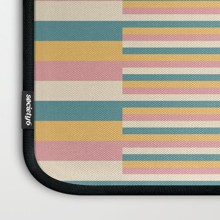 Mixed Stripes Pattern X Retro Summer Laptop Sleeve Gallery Image 3