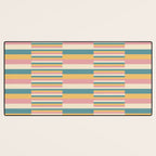 Mixed Stripes Pattern X Retro Summer Desk Mat Gallery Image 3