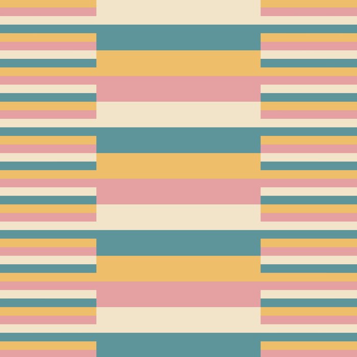 Mixed Stripes Pattern X Retro Summer Coffee Mug Gallery Image 2
