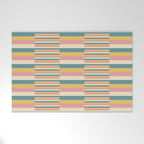 Mixed Stripes Pattern X Retro Summer Welcome Mat Gallery Image 1