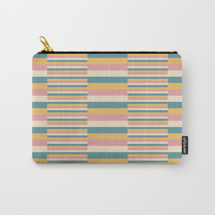 Mixed Stripes Pattern X Retro Summer Carry All Pouch Gallery Image 1