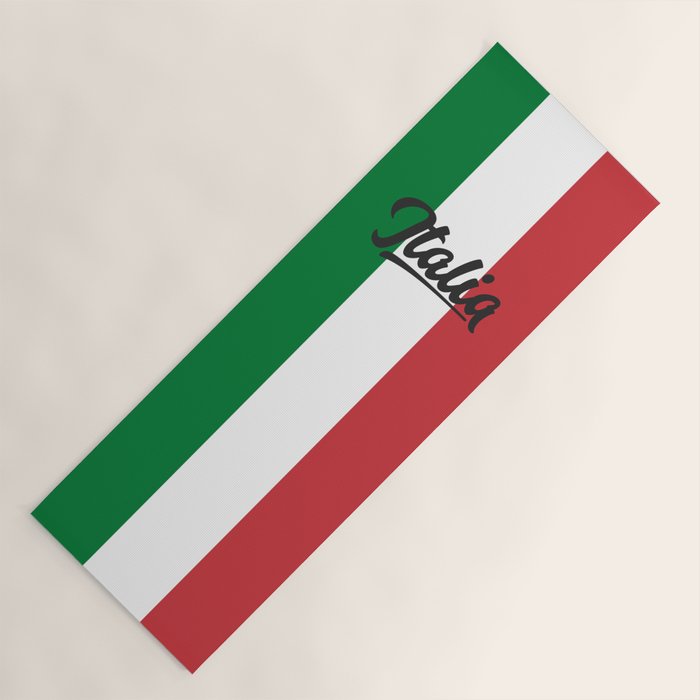 Italian Flag Yoga Mat Gallery Image 1