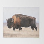 Bison Whisper Throw Blanket Gallery Image 2