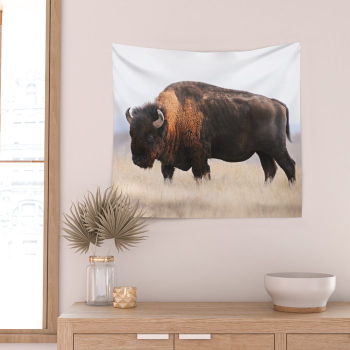 Bison Whisper Wall Tapestry Gallery Image 2
