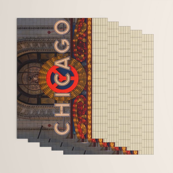 Glowing Chicago Wrapping Paper Gallery Image 3