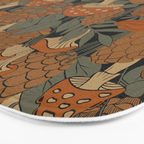 Autumn Mushrooms and Pinecones Bath Mat Gallery Image 3
