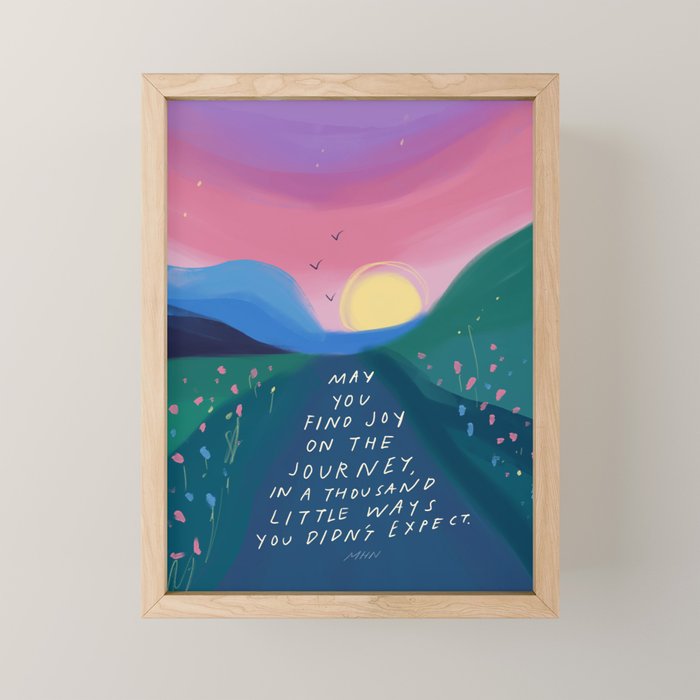 Joy on the journey Mini Art Print Gallery Image 1