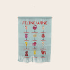 Feline Wine - Cats in Wine Glasses Wall Hanging Gallery Image 1