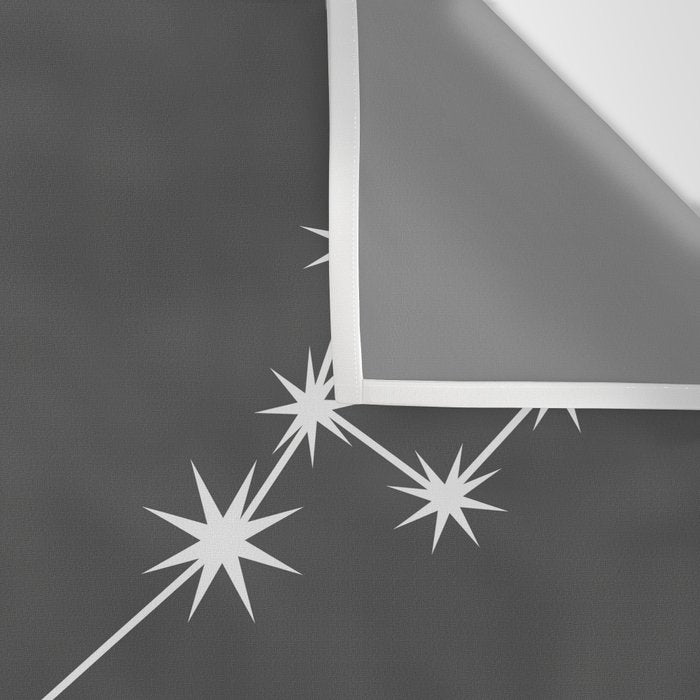 Pisces Zodiac Star Constellation Line Art Grey Wall Tapestry Gallery Image 3