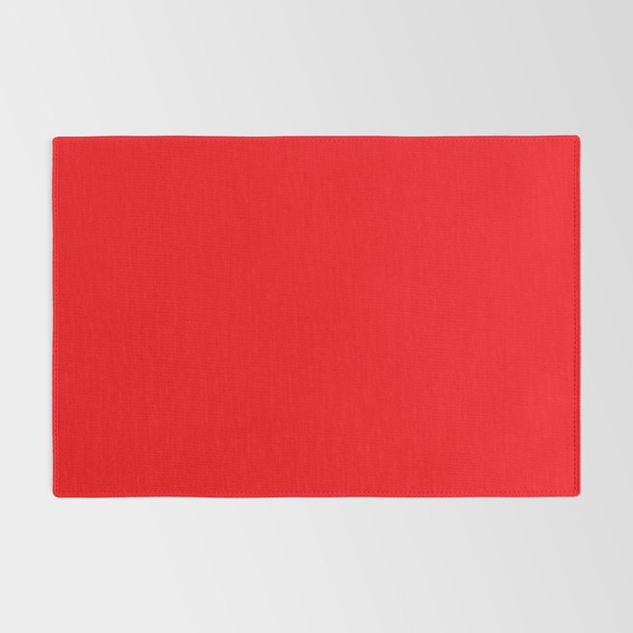 NOW BRIGHT RED SOLID COLOR Rug Gallery Image 2