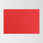 NOW BRIGHT RED SOLID COLOR Rug Gallery Image 2