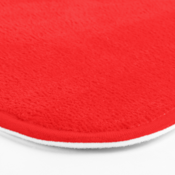 NOW BRIGHT RED SOLID COLOR Bath Mat Gallery Image 3