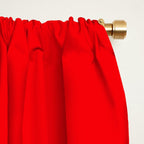 NOW BRIGHT RED SOLID COLOR Window Curtain Gallery Image 2