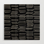 Abstract Stripes on Black Wood Wall Art Gallery Image 1