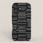 Abstract Stripes on Black iPhone Case Gallery Image 1