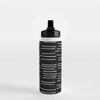 Abstract Stripes on Black Water Bottle Gallery Image 2