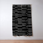 Abstract Stripes on Black Window Curtain Gallery Image 3