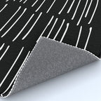 Abstract Stripes on Black Rug Gallery Image 4