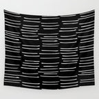 Abstract Stripes on Black Wall Tapestry Gallery Image 4