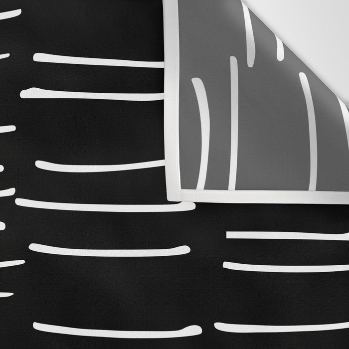 Abstract Stripes on Black Wall Tapestry Gallery Image 3