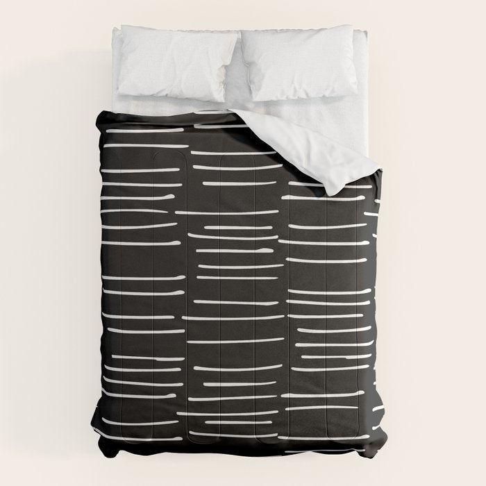 Abstract Stripes on Black Comforter Gallery Image 6