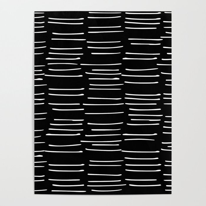 Abstract Stripes on Black Poster Gallery Image 1