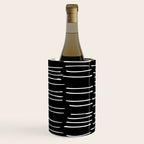 Abstract Stripes on Black Wine Chiller Gallery Image 2