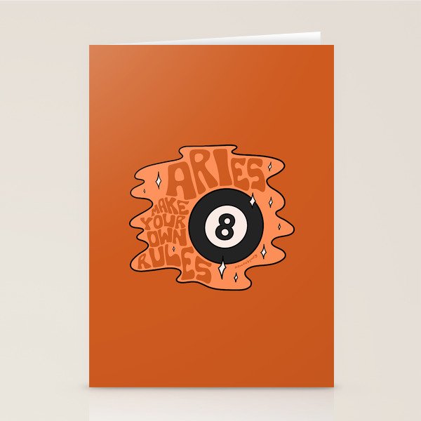 Aries Magic 8 Ball Stationery Card Gallery Image 2