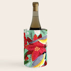 Winter birds tits and Christmas flowers Wine Chiller Gallery Image 2