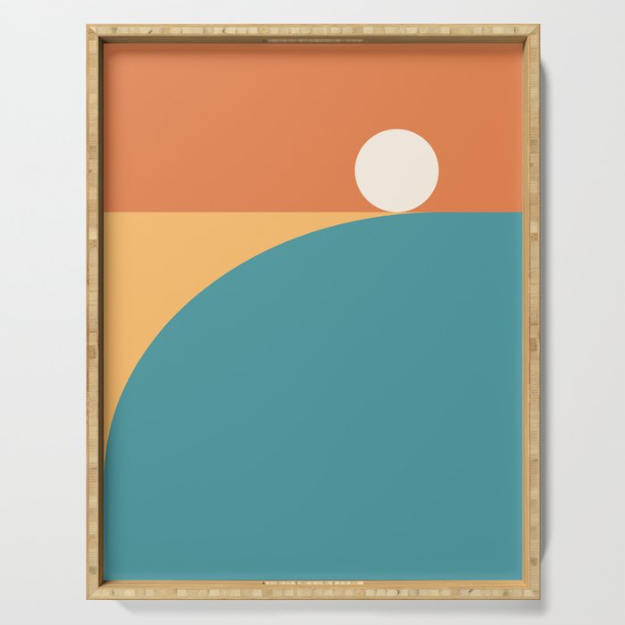 Simplistic Landscape XXII Serving Tray Gallery Image 1