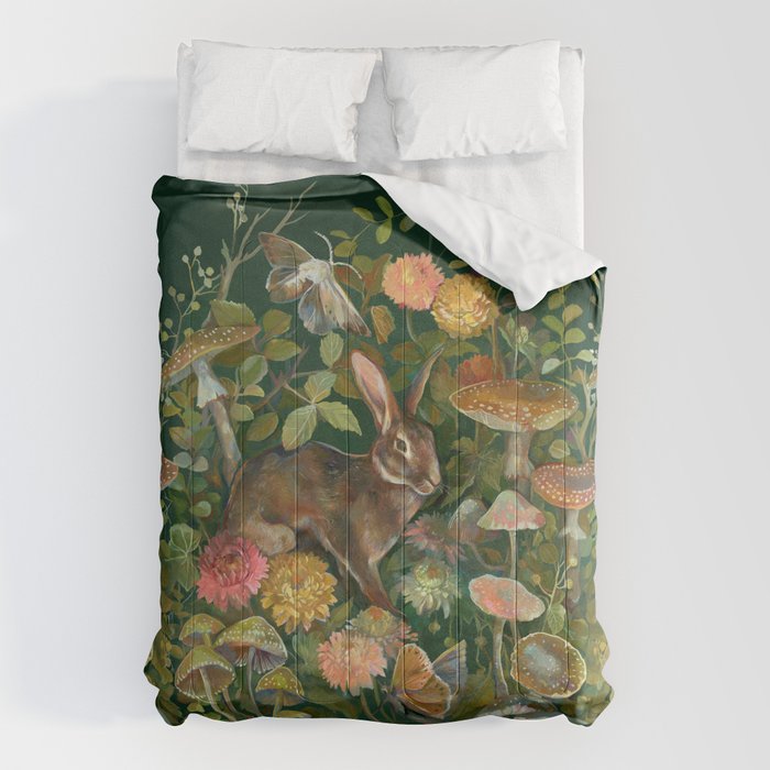 Zinnia Mushroom Garden Comforter Gallery Image 6