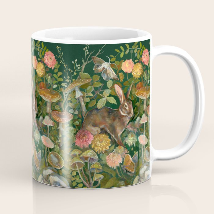 Zinnia Mushroom Garden Coffee Mug Gallery Image 1