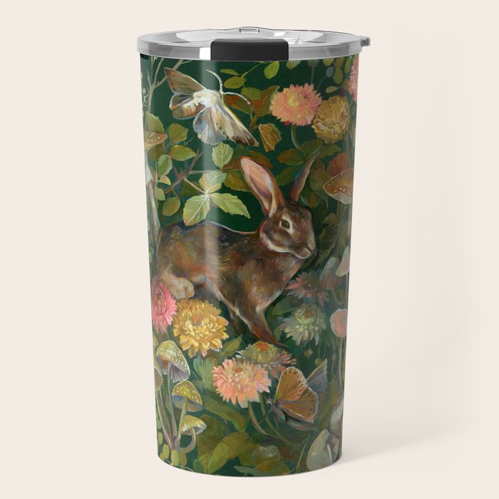 Zinnia Mushroom Garden Travel Mug Gallery Image 1